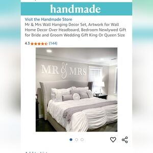 White Big Mr & Mrs Letters